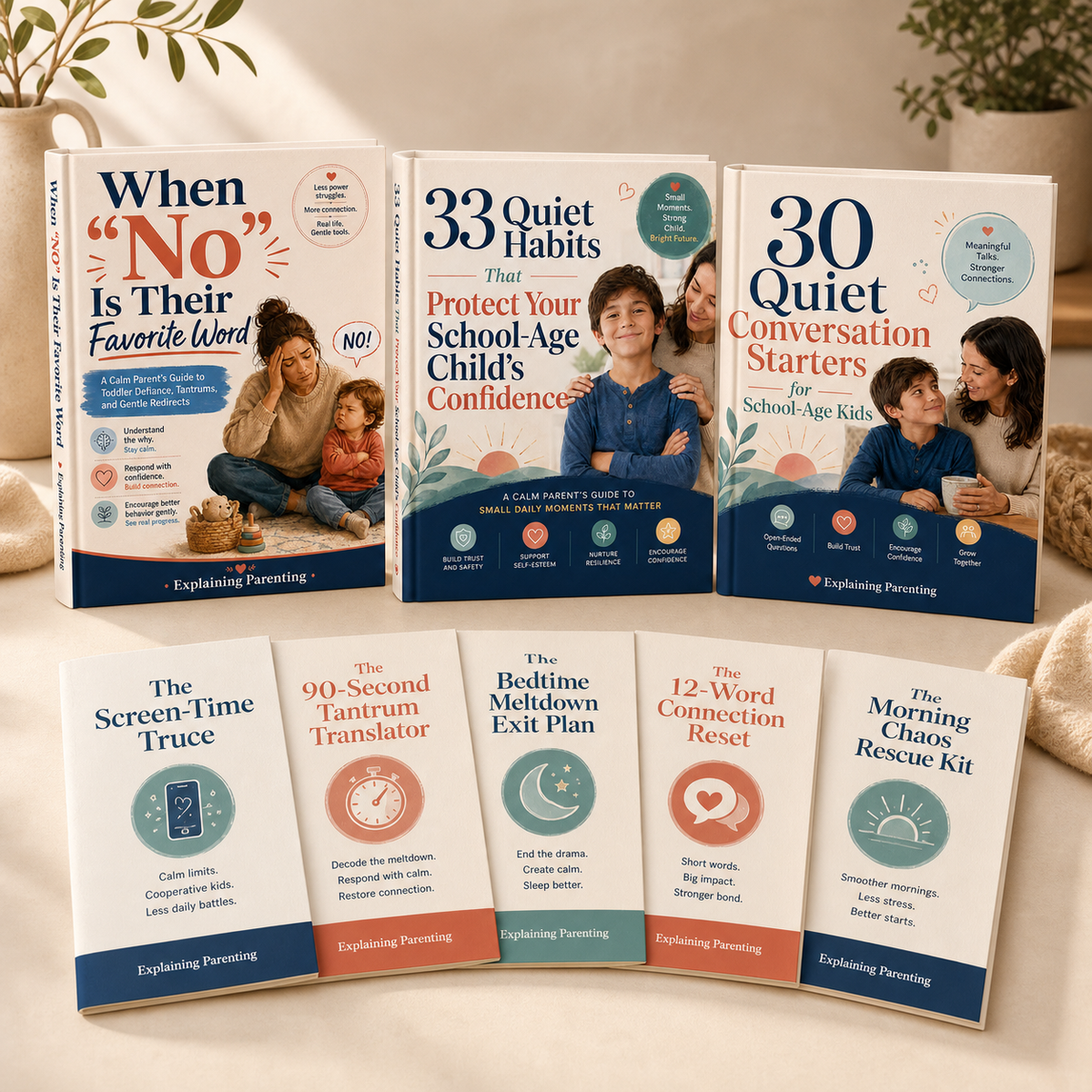 Complete Explaining Parenting book collection with five bonus guides